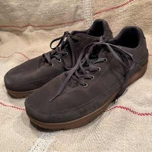 Lems Graphite Gray Chillum Suede Barefoot Shoes Mens Size 14 Womens 15.5